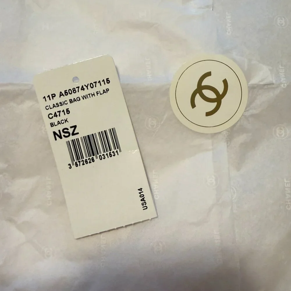Authentic Chanel bag Box with Tissue Paper, Ribbon - Picture 5 of 13